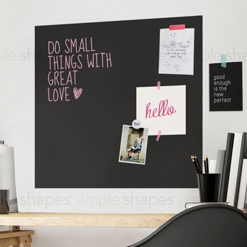 Chalkboard Wall Decal Chalkboard Square Chalkboard Memo Etsy