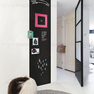 Chalkboard Wall Decal, Chalkboard Wall Sticker, Rectangular Chalkboard Decal, Blackboard Decal - by Simple Shapes