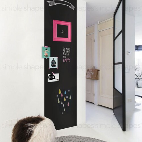45×58 cm Booluee Weekly Chalkboard Calendar Wall Decal Vinyl Wall Sticker Self-Adhesive Planner Memo Blackboard Sticker for School Office Home 
