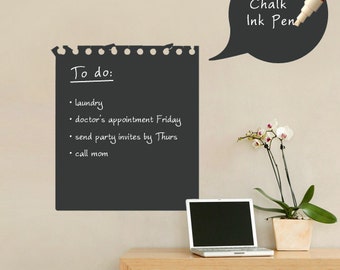 Memo Wall Decal - Chalkboard Wall Decal - by Simple Shapes