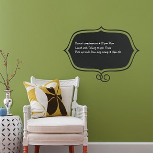 Stylish Memo, Chalkboard Wall Decals, Framed Chalkboard Decal by Simple Shapes image 1