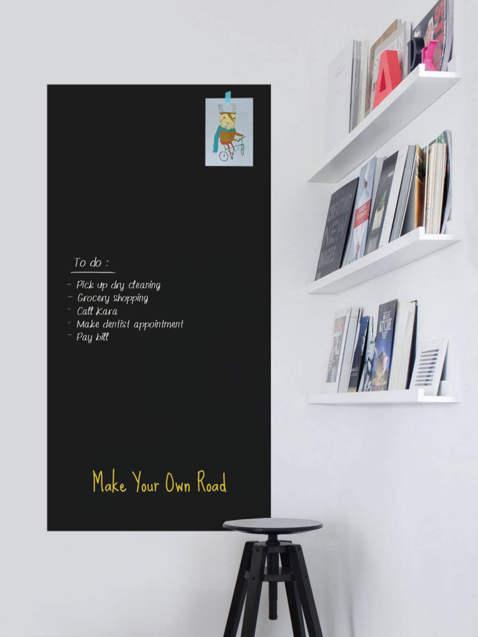 Chalkboard Wall Decal Blackboard Chalkboard Wall Planner Etsy