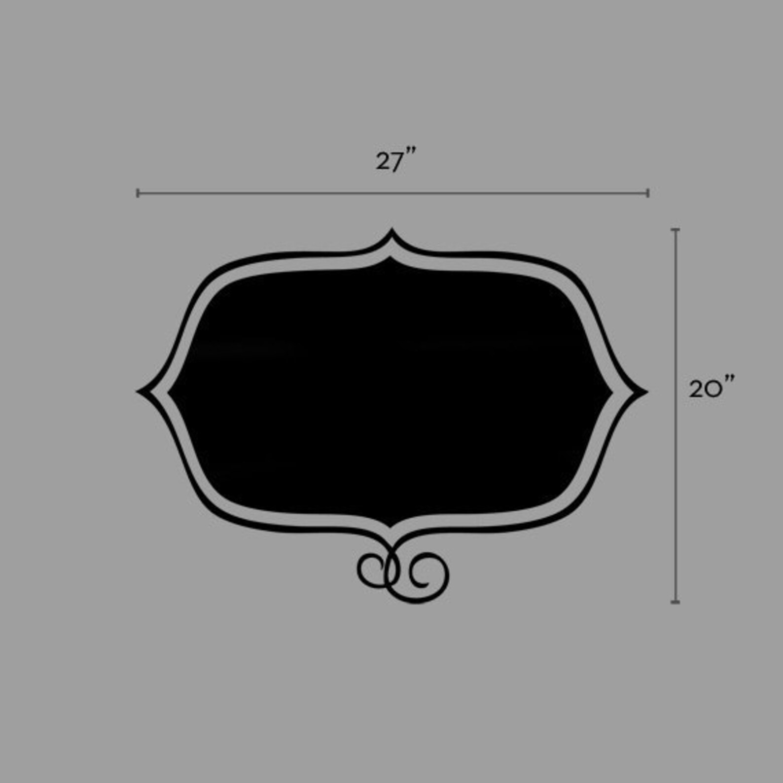 Stylish Memo, Chalkboard Wall Decals, Framed Chalkboard Decal by Simple