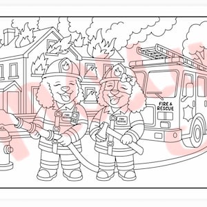 Police Fire Coast Guard Coloring Pages, Adorable Spaniel Rescue Art ...