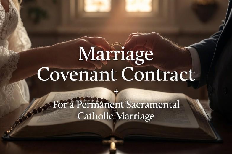 Acuerdo matrimonial católico / Declaración no vinculante de matrimonio sagrado / Matrimonio sacramental