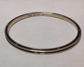 Vintage Georg Jensen Bangle Bracelet – Denmark Sterling Silver Bangle #51B
