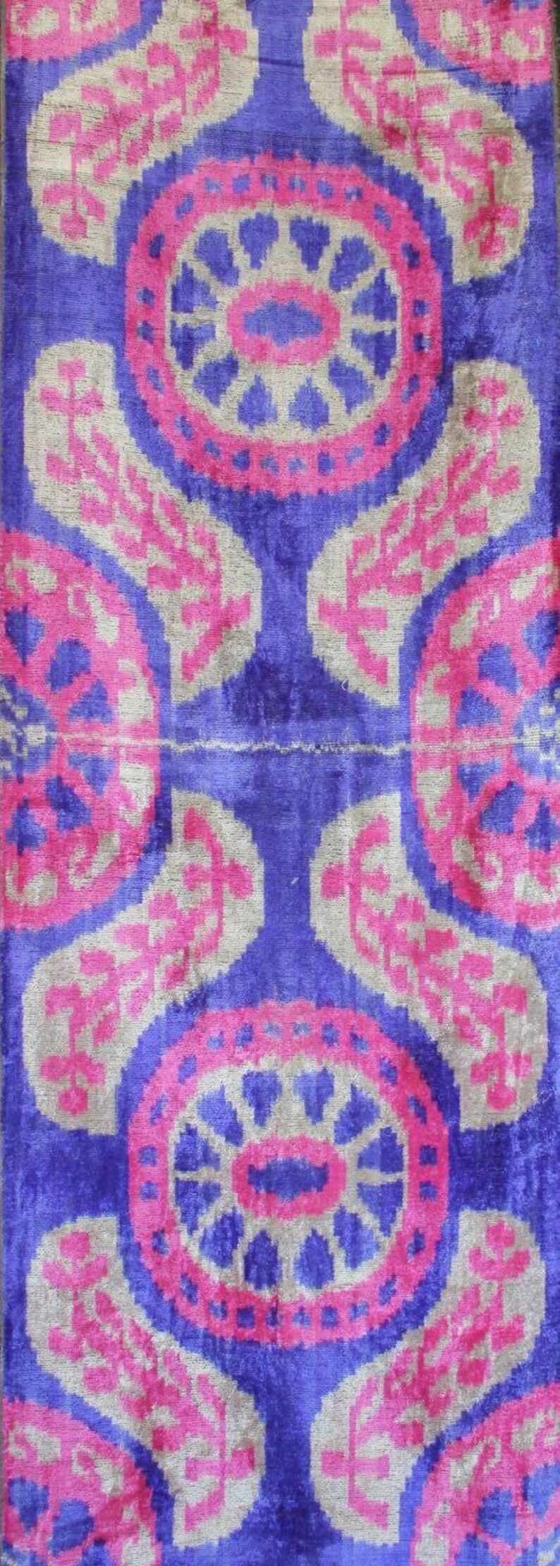 decorative fabric 3 yards ikat velvet fabrics With UPS FEDEX tradional uzbeki fabrics