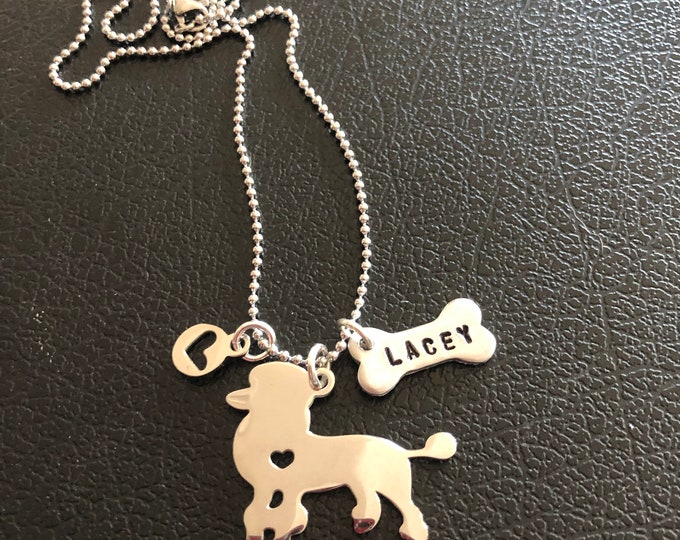 necklace with dogs name