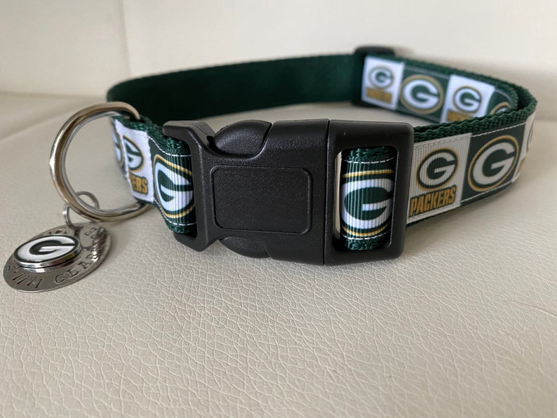 Green Bay Packers Pet Collar with optional ID Tag Dog Cat | Etsy