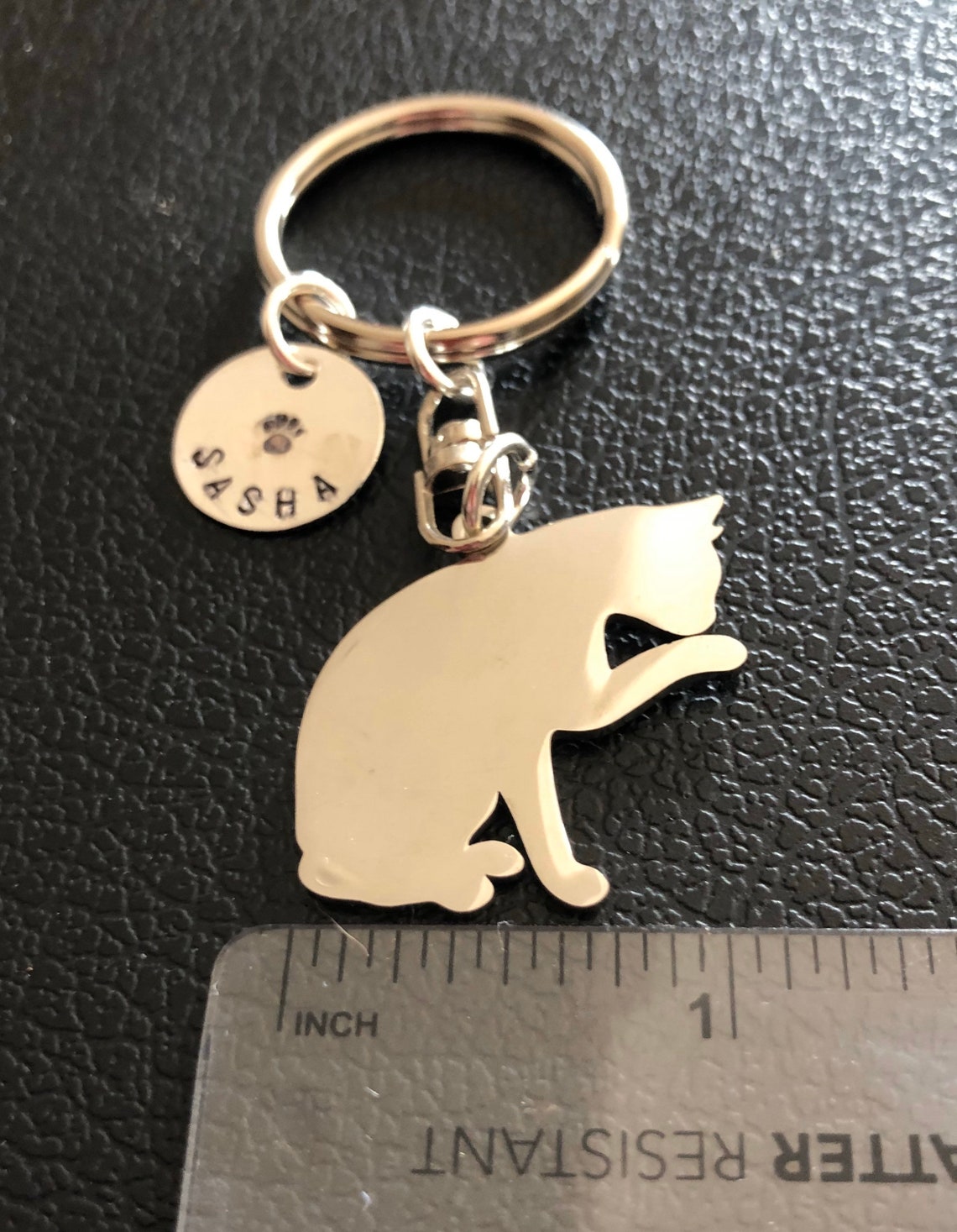 Custom Cat jewelry keyring kitten personalized Etsy