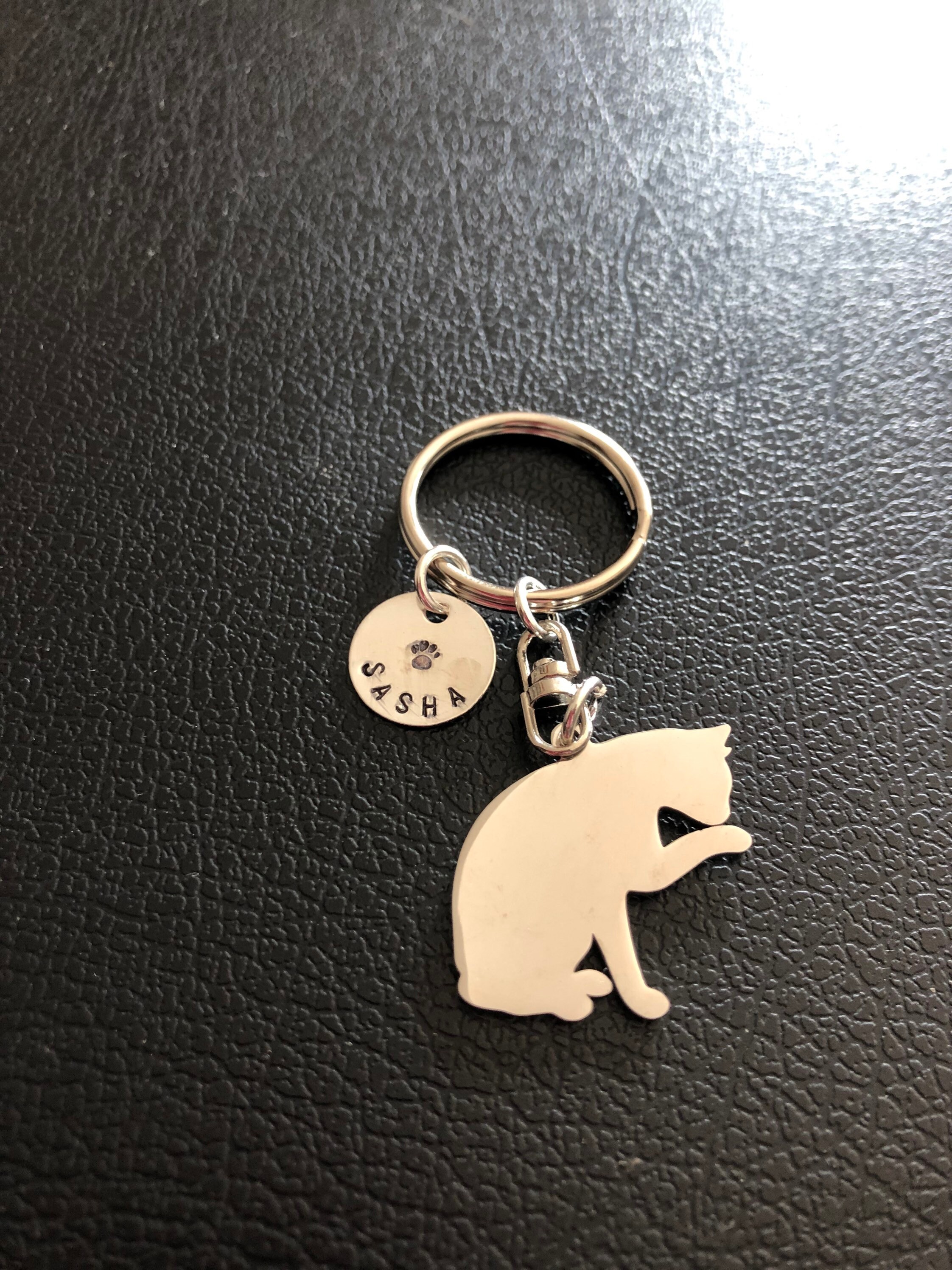 Custom Cat jewelry keyring kitten personalized Etsy