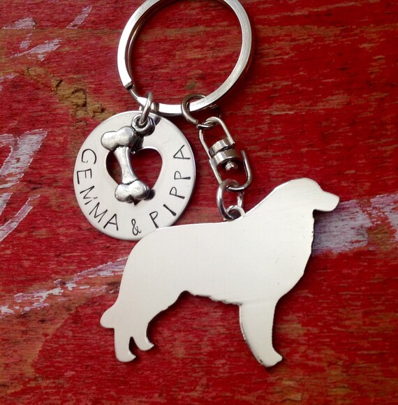 Great Pyrenees Custom Keychain Pyrenean Mountain Patou Chien Des Personalized Your Dogs Name Memorial Jewelry Dog