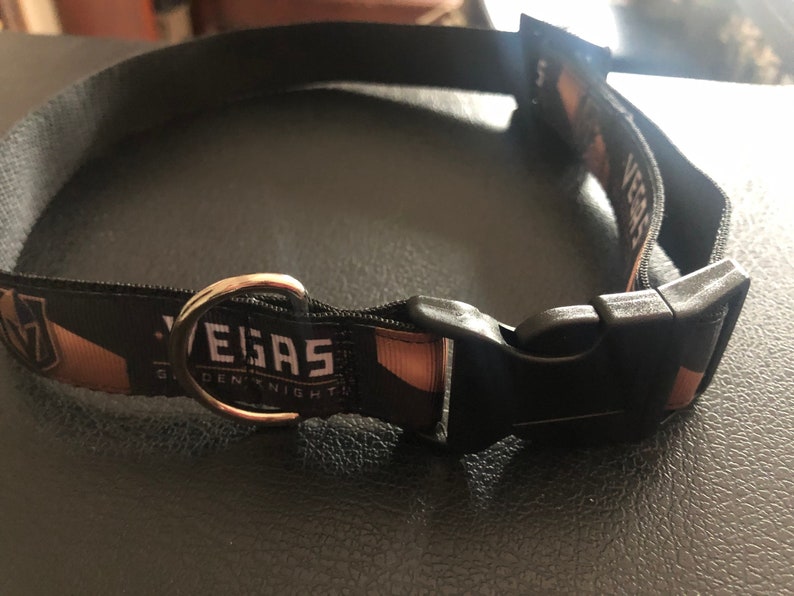 Las Vegas Golden Knights Dog Collar Personalized Vegas Hockey Etsy