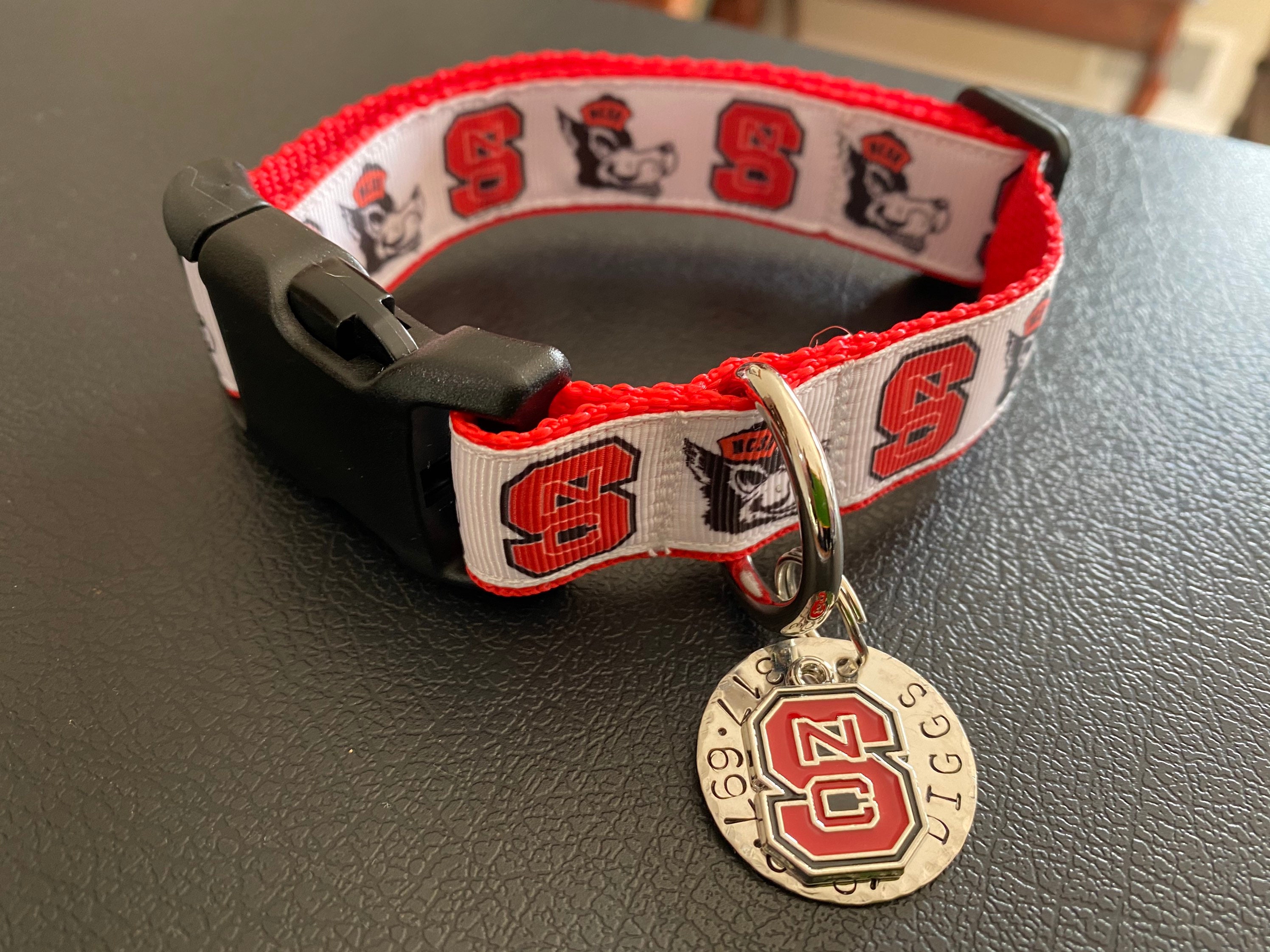 North Carolina NC State Wolfpack Pet Collar with Optional Personalize…