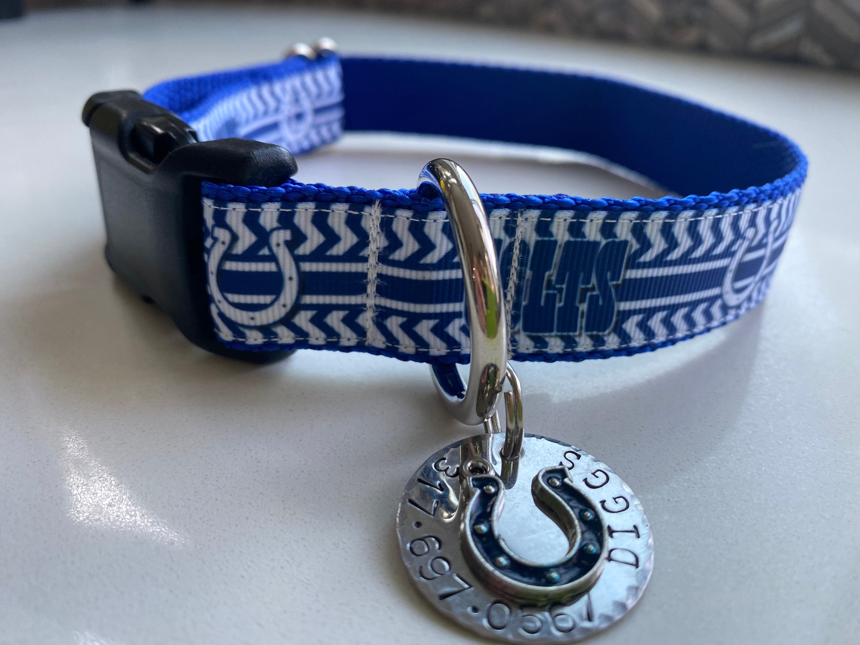 colts dog collar