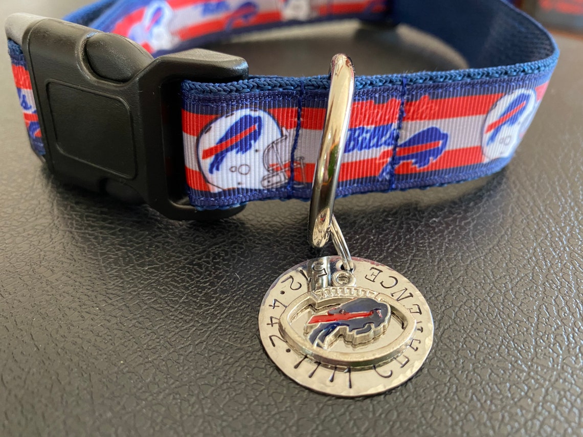 Buffalo Bills Custom Pet Collar with Optional ID Tag NFL Fan | Etsy