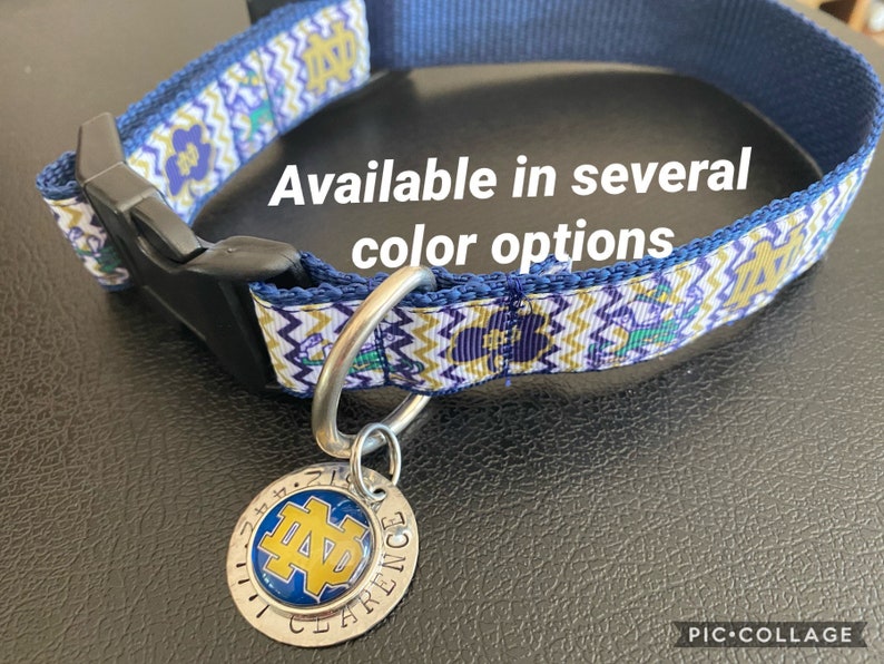 Notre Dame Pet Collar Fighting Irish Dog Cat Collar Etsy