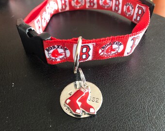 red sox cat collar
