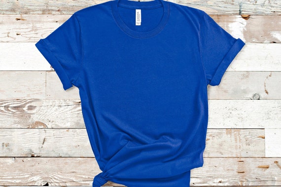 Plain Royal Blue Shirt Blank Tshirt T Shirt Etsy