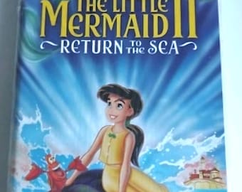 The Little Mermaid II Disney Upcycled VHS Case Pin Case