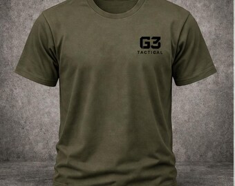 Helikopter Fast Rope T-Shirt im Militärstil - Schwarzes Logo