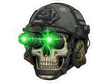 Tactical Skull Night Vision Sticker