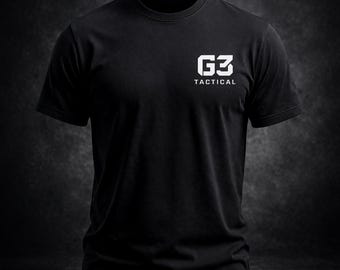 Helikopter Fast Rope Tee im Military-Stil mit weissem Logo