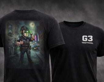 Tactical Police Officer Night Vision Graphic Tee