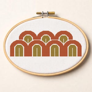 Bågar | Korsstygnsmönster 153 x 55
