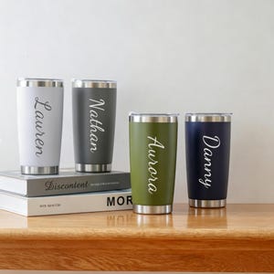 Personalized Stainless Steel Tumbler, Custom Name Travel Mug, Insulated water cup, Bulk Tumblers, Coffee Tumbler 061301