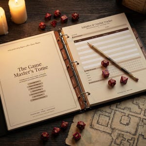 Game Master's Tome: D&D Kampanjplanerare, Sessionsspårare, Världsbyggare (Digital nedladdning)