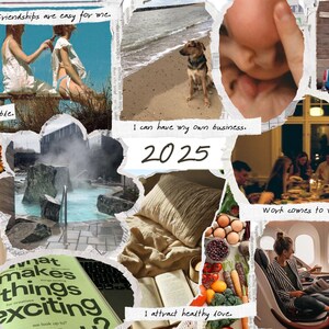 Vision board personalizzata da scrivania