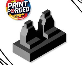 Dual‑Mold Heel Savers for Minifigures  Anti‑Crack Foot Tabs  3D Printed