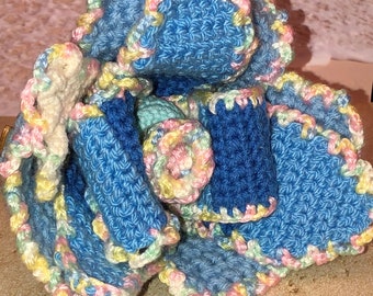Reversible Mermaid Fairy Amigurumi - Sensory Play Set