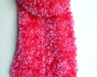 Hot Pink Scarf: Knitted Warm Super Long Soft Shawl Gift For Mom