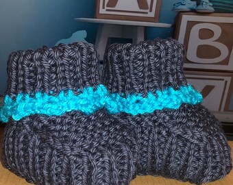 Blue Booties Newborn Infant Gift for Boy's Baby Shower