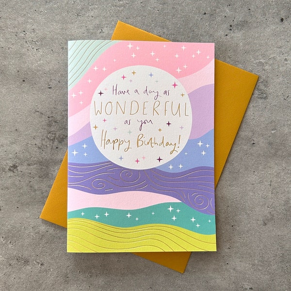 Wonderful You Happy Birthday Card