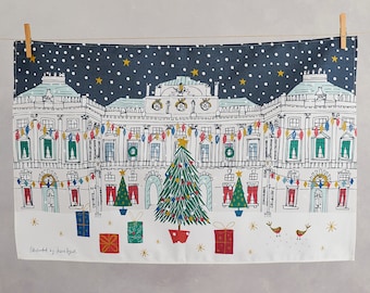 Paño de cocina navideño de Somerset House London