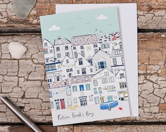 Robin Hood's Bay Cottages Greeting Card