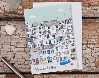 Robin Hood's Bay Cottages Greeting Card