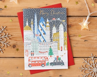 London Skyline Christmas Card