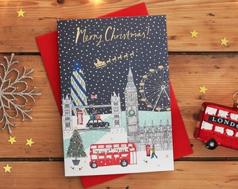 London Scene Single Christmas Card