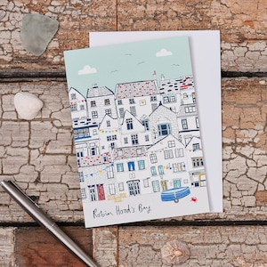 Robin Hoods Bay Cottages Grußkarte