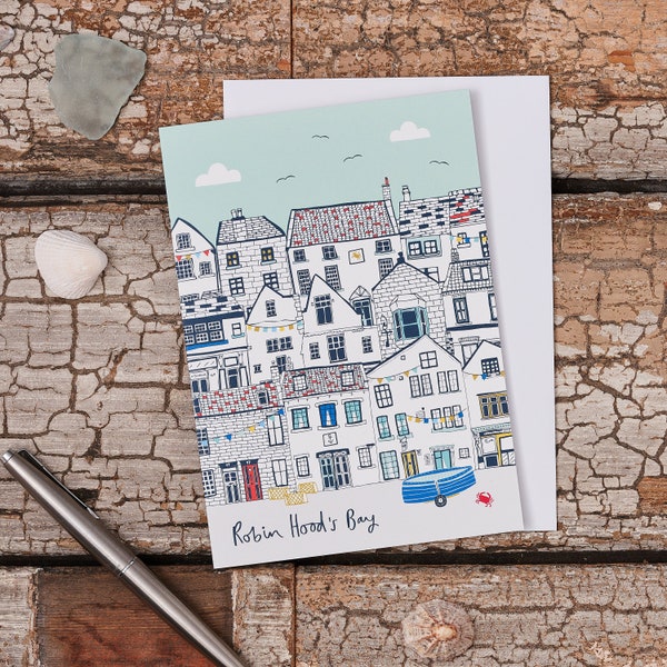 Robin Hood's Bay Cottages Greeting Card