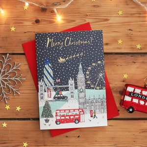London Scene Single Christmas Card