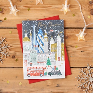 London Skyline Christmas Card image 1