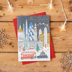 London Skyline Weihnachtskarte