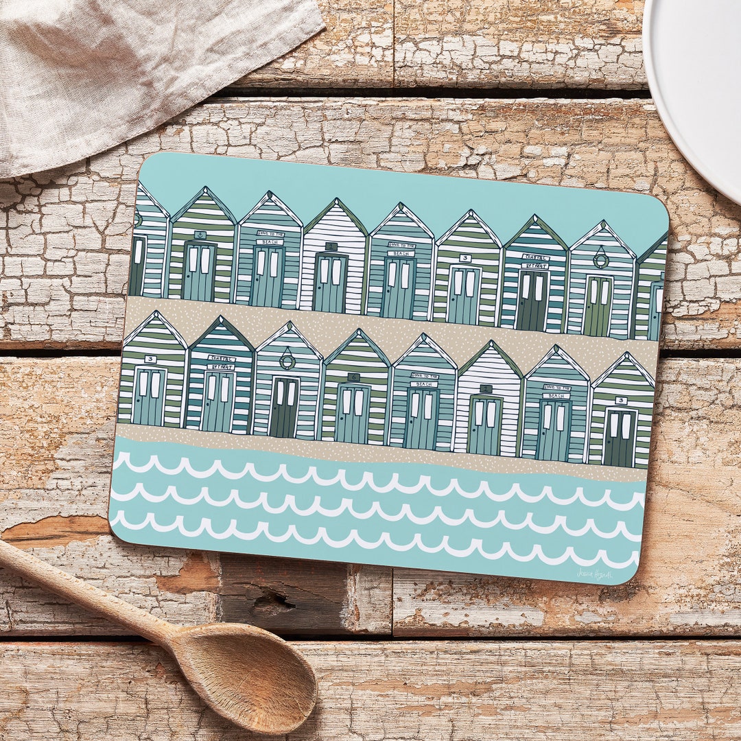 Beach Huts Placemat Etsy UK