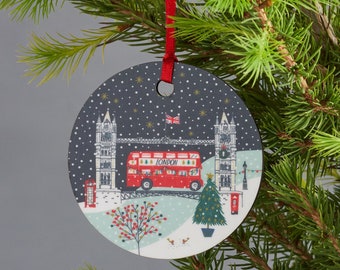 London Tower Bridge Christmas Decoration