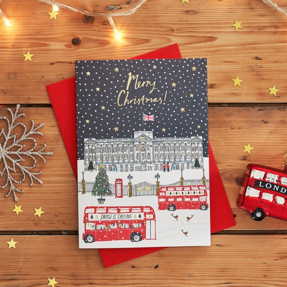 Buckingham Palace Christmas Card Pack Etsy